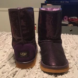 Sparkly Purple Uggs